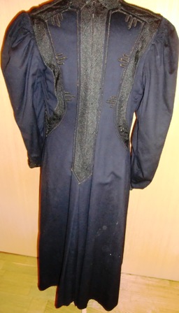 xxM383M Late Victorian Corset waist wintercoat